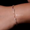Wavy Zircon Stone Bracelet