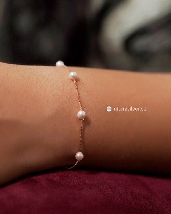 Rose Gold Pearl Bracelet