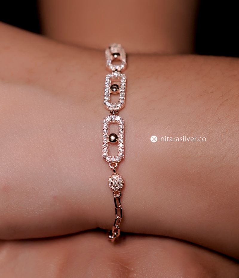 Stoned Frame Bracelet