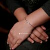 Zircon Studded V Bracelet