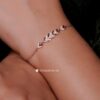 Zircon Studded V Bracelet