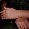 Zircon Studded V Bracelet