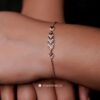 Zircon Studded V Bracelet