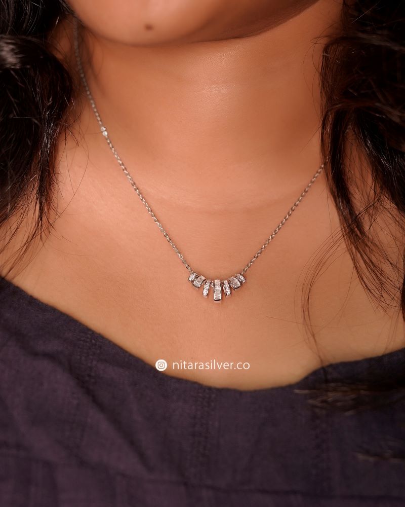 Baguette Pendant Chain