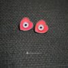 Enamel Heart Silver Earring