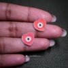 Enamel Heart Silver Earring