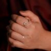 Hollow Ribbon Ring